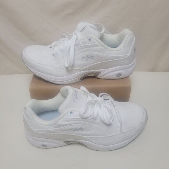 Ryka Nitracel Womens Size 7.5 White canvas upper Summer Sneakers, Volleyball - Picture 3 of 14